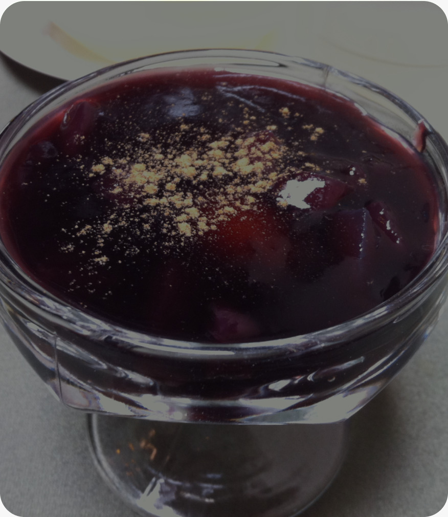 Imagen de una mazamorra como postre